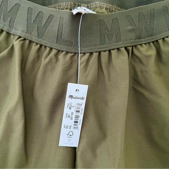 MADEWELL | MWL Allways Pull On Shorts Size Small NWT Kale Green - Picture 7 of 11